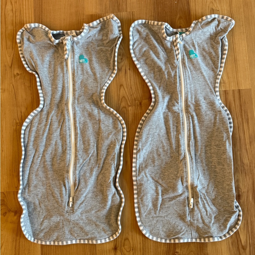 Love to Dream Gray Kids Pajamas Sleep Sacks